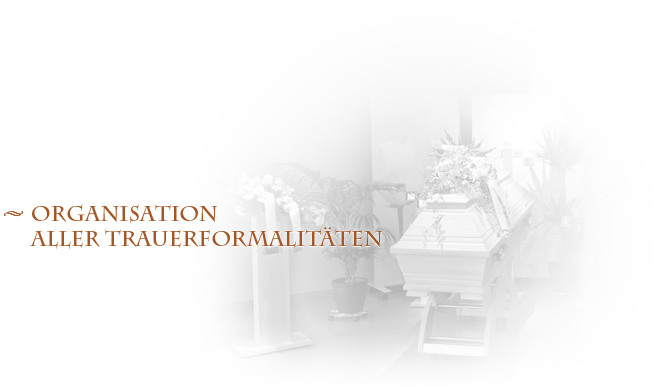 Organisation aller Trauerformalitäten
